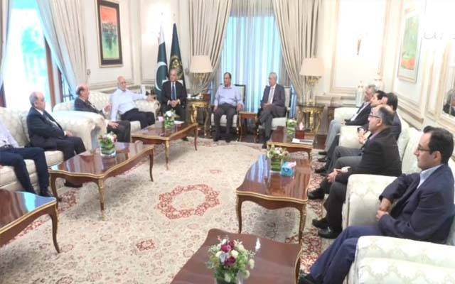وزیراعظم شہباز شریف سے لاہور چیمبر آف کامرس کے فاؤنڈرز گروپ کے وفد کی ملاقات