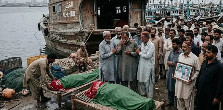 urdu.arynews.tv کراچی: سمندر سے واپسی کے بعد 4 ماہی گیر پراسرار طور پر انتقال کر گئے